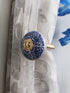 EMBOSSED LEAF STAMP DESIGN CURTAIN TIE BACKS HOOK - (SET OF TWO PIECES)
